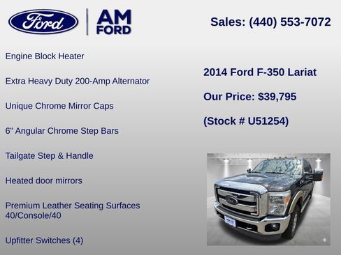 Used 2014 Ford F350 Lariat w/ Lariat Ultimate Package AWD/4WD image 36
