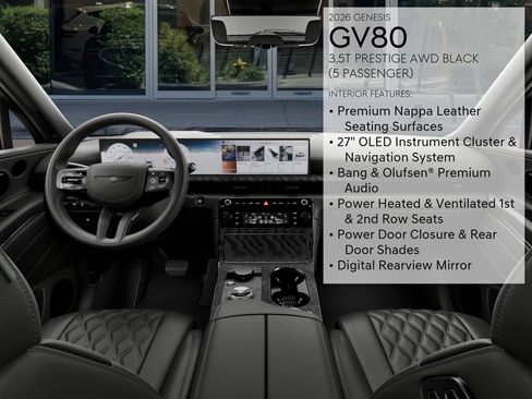 New 2026 Genesis GV80 3.5T Prestige AWD/4WD image 17