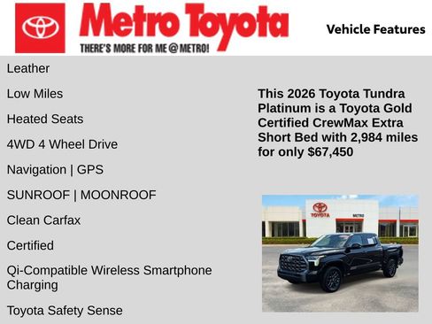 Certified 2026 Toyota Tundra Platinum AWD/4WD image 6