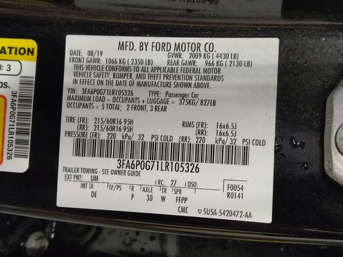 Used 2020 Ford Fusion S FWD image 33