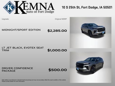 Used 2025 Chevrolet Traverse LT w/ Midnight/Sport Edition image 4