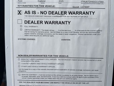 Used 2025 Ford Explorer Active RWD image 32