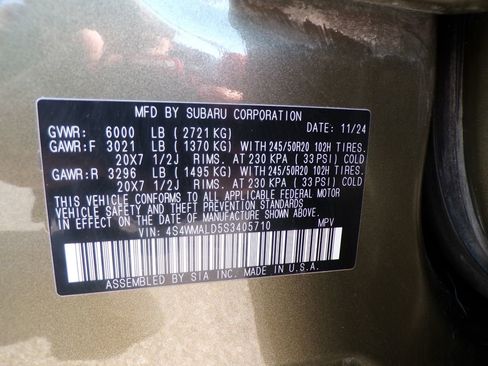 Used 2025 Subaru Ascent Limited AWD/4WD image 34
