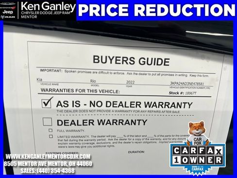Used 2022 Kia Rio S image 25