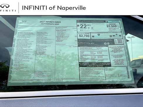 New 2027 INFINITI QX65 Autograph AWD/4WD image 14