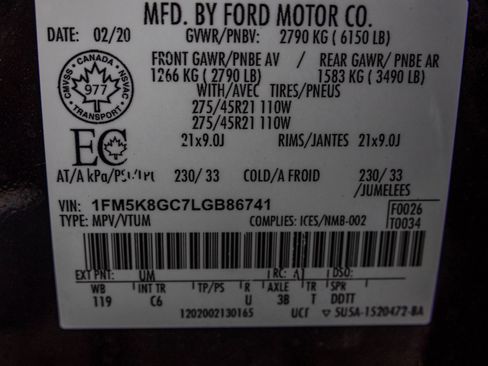 Used 2020 Ford Explorer ST w/ ST Street Pack image 63