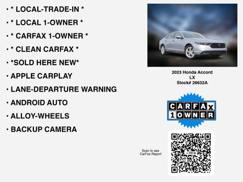 Certified 2023 Honda Accord LX image 7