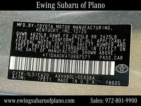 Used 2026 Toyota Camry SE FWD image 33