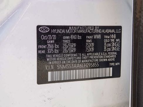 Used 2020 Hyundai Santa Fe Limited FWD image 28