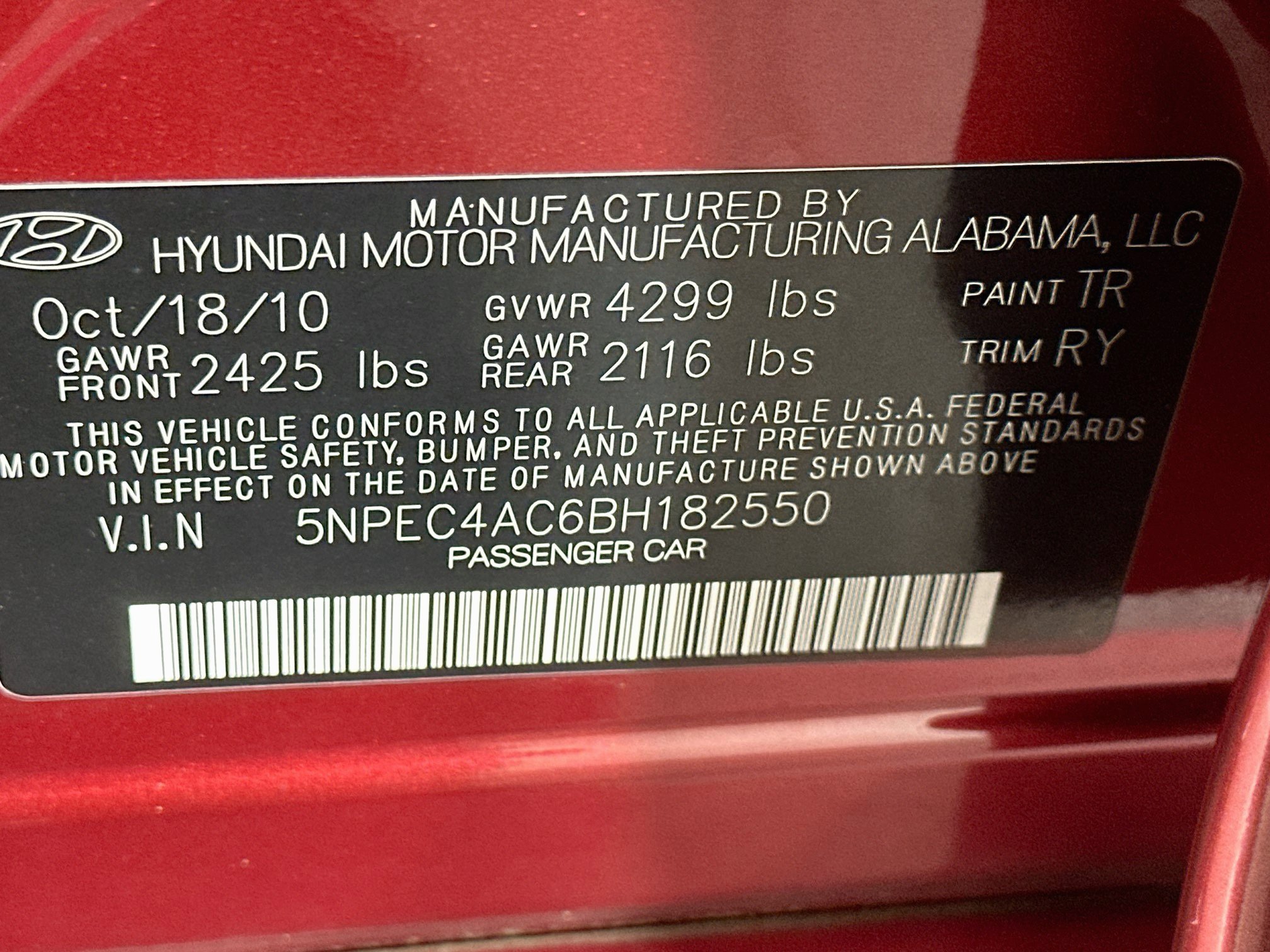 Used 2011 Hyundai Sonata SE FWD image 12