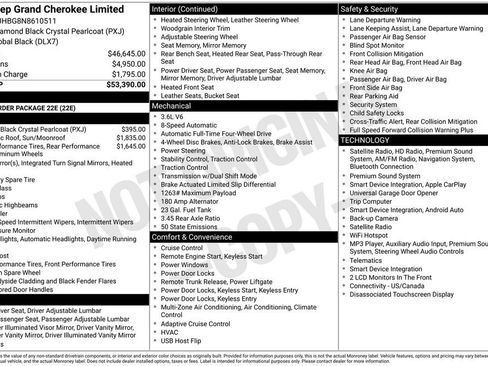 Used 2022 Jeep Grand Cherokee Limited AWD/4WD image 4