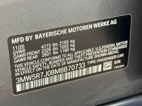 Used 2021 BMW 330i xDrive Sedan w/ Premium Package AWD/4WD image 73