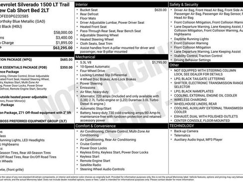 Used 2023 Chevrolet Silverado 1500 LT Trail Boss w/ Protection Package image 13