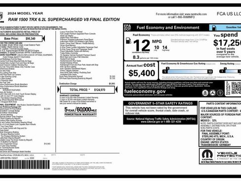 Used 2024 RAM 1500 TRX AWD/4WD image 3