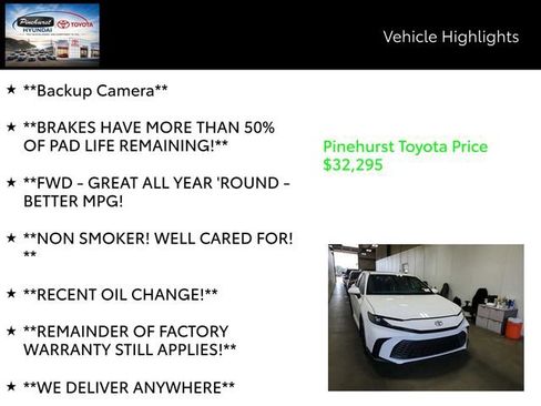 Used 2025 Toyota Camry SE FWD image 14