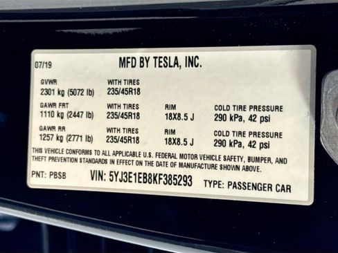 Used 2019 Tesla Model 3 Long Range image 30
