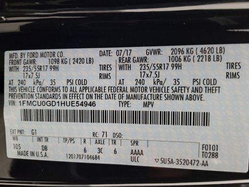 Used 2017 Ford Escape SE w/ SE Leather Comfort Package image 33