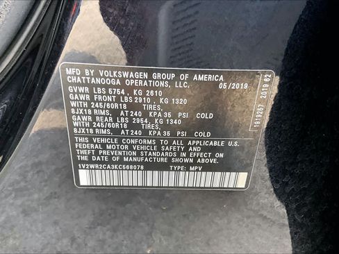 Used 2019 Volkswagen Atlas SE FWD image 35