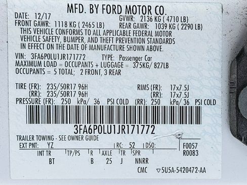 Used 2018 Ford Fusion SE w/ Equipment Group 602A FWD image 44