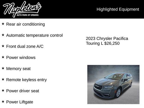 Used 2023 Chrysler Pacifica Touring-L FWD image 3