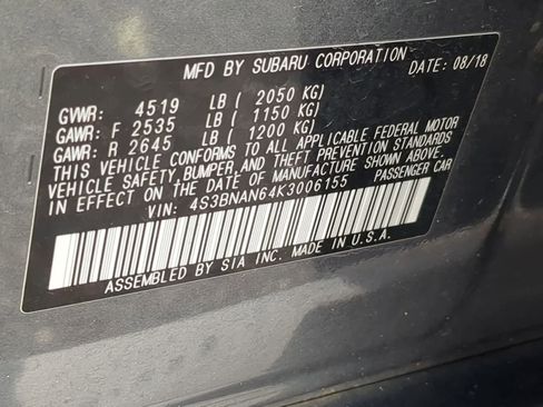 Used 2019 Subaru Legacy 2.5i Limited w/ Popular Package #2A image 36