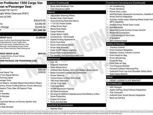 New 2026 RAM ProMaster 1500 w/ Safety Group image 3