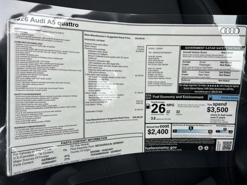 New 2026 Audi A5 2.0T Premium Plus image 32
