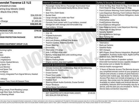 Used 2023 Chevrolet Traverse LS w/ Safety Package AWD/4WD image 4