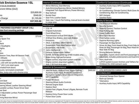 Certified 2020 Buick Envision Essence image 6
