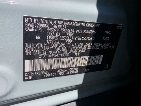 Used 2021 Toyota RAV4 XLE w/ Convenience Package AWD/4WD image 25