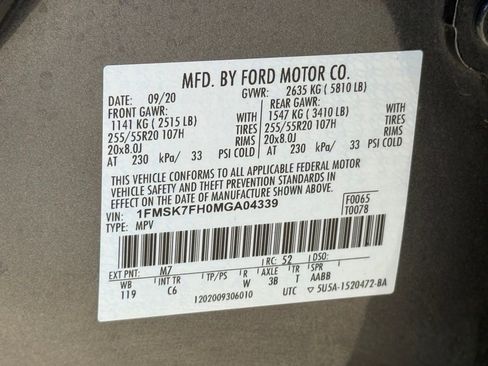 Used 2021 Ford Explorer Limited w/ Equipment Group 301A image 34