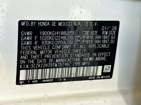 New 2026 Honda HR-V EX-L image 22
