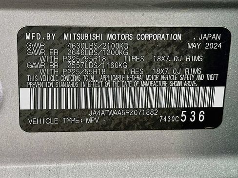 Used 2024 Mitsubishi Eclipse Cross SE AWD/4WD image 32