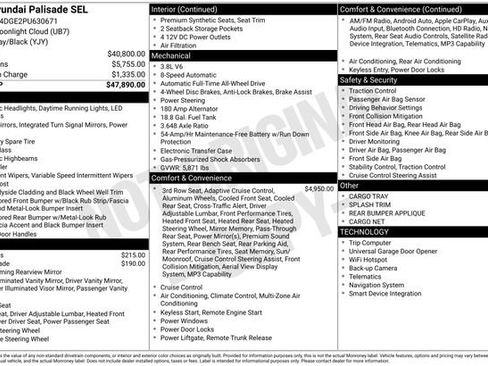 Used 2023 Hyundai Palisade SEL AWD/4WD image 35
