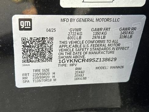 Used 2025 Cadillac XT5 Premium Luxury w/ LPO, Red Accent Package FWD image 53