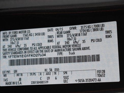 Used 2015 Ford F150 XLT w/ Equipment Group 302A Luxury AWD/4WD image 33