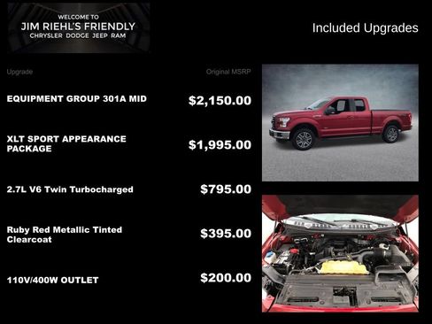 Used 2016 Ford F150 XLT w/ Equipment Group 301A Mid image 10