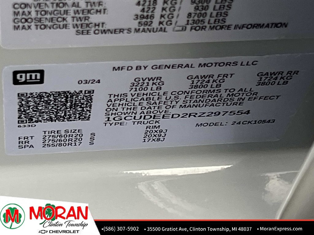 Certified 2024 Chevrolet Silverado 1500 RST AWD/4WD image 20