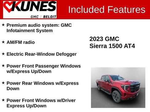 Used 2023 GMC Sierra 1500 AT4 w/ Technology Package AWD/4WD image 3