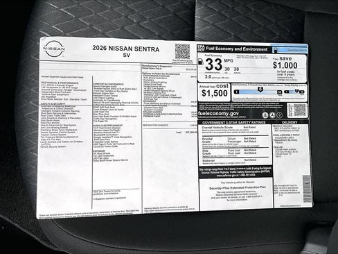 New 2026 Nissan Sentra SV image 21