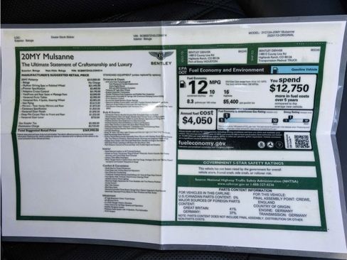 Certified 2020 Bentley Mulsanne image 85