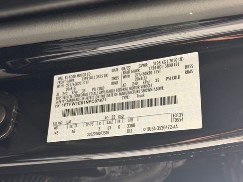Used 2022 Ford F150 XLT w/ Equipment Group 302A High AWD/4WD image 24