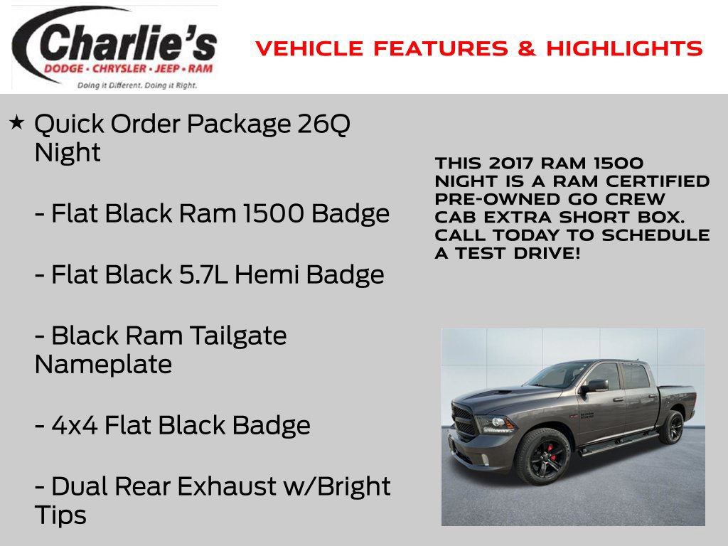 Certified 2017 RAM 1500 Sport w/ Convenience Group AWD/4WD image 13