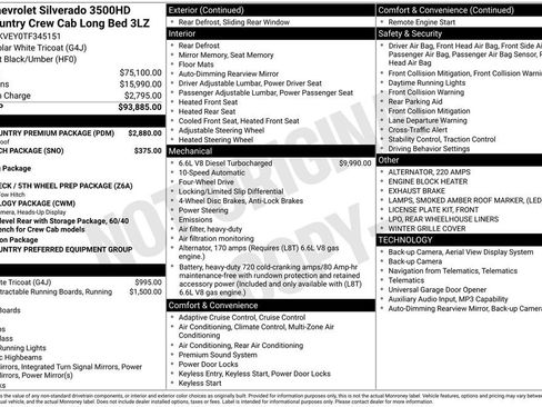New 2026 Chevrolet Silverado 3500 High Country w/ High Country Premium Package AWD/4WD image 8