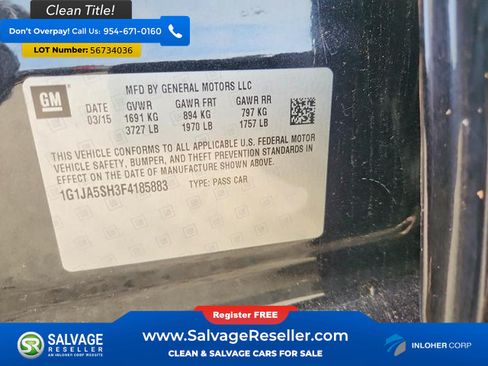 Used 2015 Chevrolet Sonic LS FWD image 17