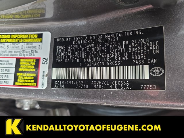 Used 2022 Toyota Camry SE FWD image 10