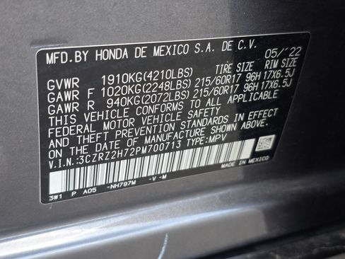 Used 2023 Honda HR-V EX-L image 37