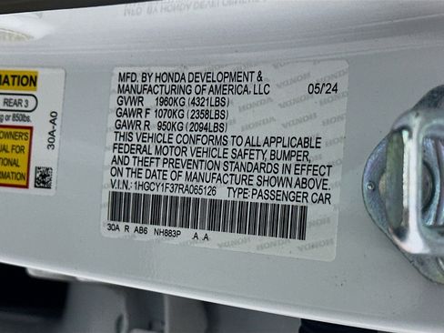 Used 2024 Honda Accord EX image 12