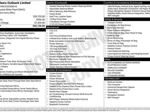 Certified 2025 Subaru Outback Limited image 7