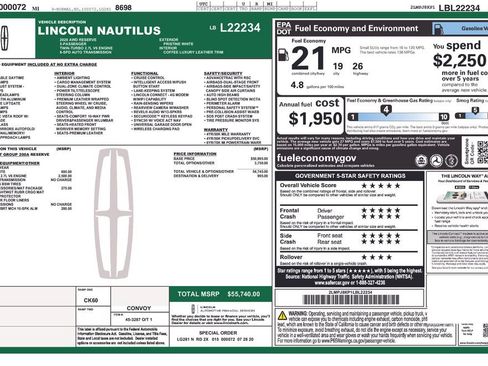 Used 2020 Lincoln Nautilus Reserve AWD/4WD image 27